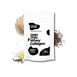 22g protein in a creamy whey + collagen base because some of us still enjoy dairy.