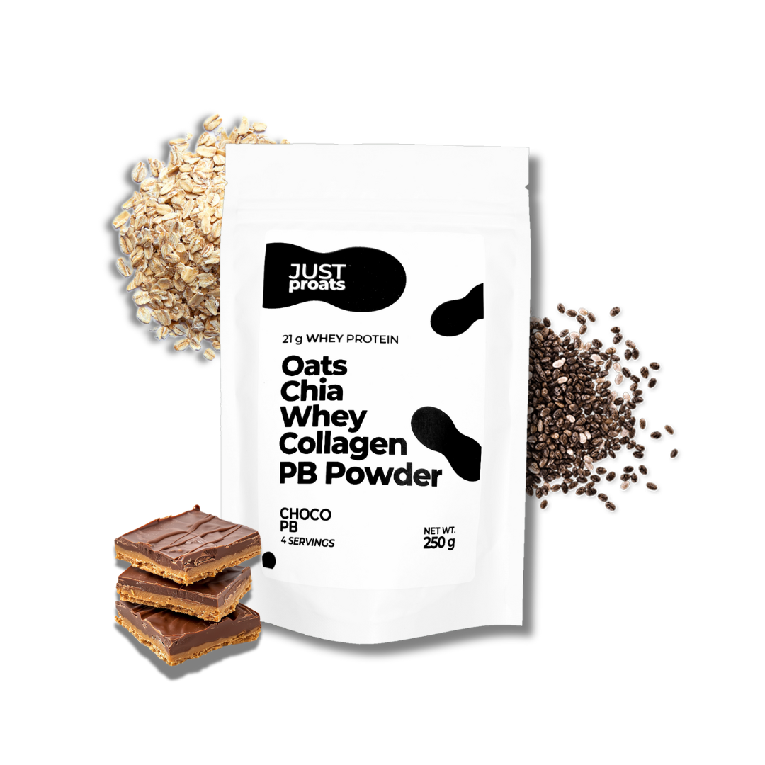 Chocolate...Peanut Butter...Yea, all of that for breakfast, please. Try proats in a creamy whey + collagen base because some of us still enjoy dairy. Kickstart your day with 21g of protein from oats, chia seeds, whey protein and collagen. A Healthy Breakfast Delivered to your door, just add milk.