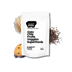 Time to think about which flavour you're going to try. That flavour should be Blueberry Muffin. Busy professional? Fitness enthusiast? Health junkie? Or just looking to try plant based? Kickstart your day with 15g of protein from oats, chia seeds, plant protein and vitamins & minerals from freeze dried fruits, veggies