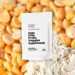 Kickstart your day with 15g of protein from oats, chia seeds, plant protein and vitamins & minerals from freeze dried fruits, veggies & superfoods. A Healthy Breakfast Delivered to your door, just add milk.