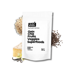 Kickstart your day with 15g of protein from oats, chia seeds, plant protein and vitamins & minerals from freeze dried fruits, veggies & superfoods. A Healthy Breakfast Delivered to your door, just add milk.