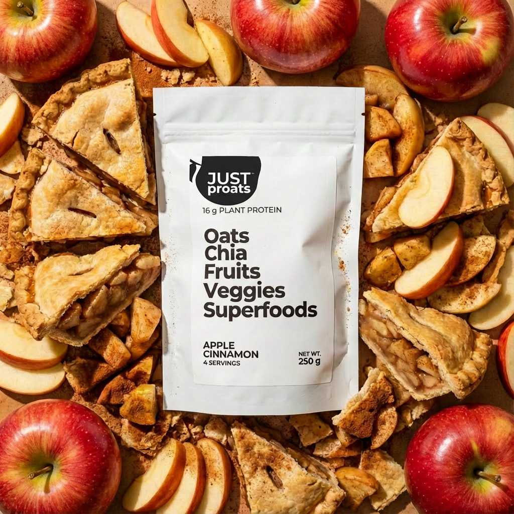 Apple Cinnamon proats. High protein overnight oats breakfast.