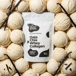 Vanilla Cream proats. High protein overnight oats. Easy healthy breakfast.