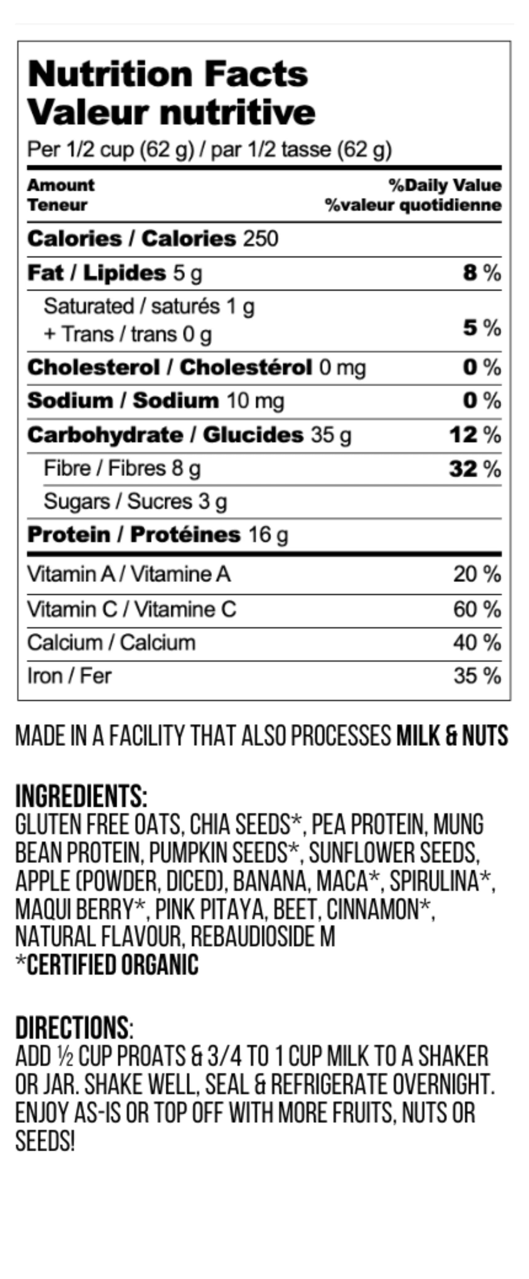 Apple Cinnamon Nutrition Facts