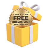 3 months of breakfast