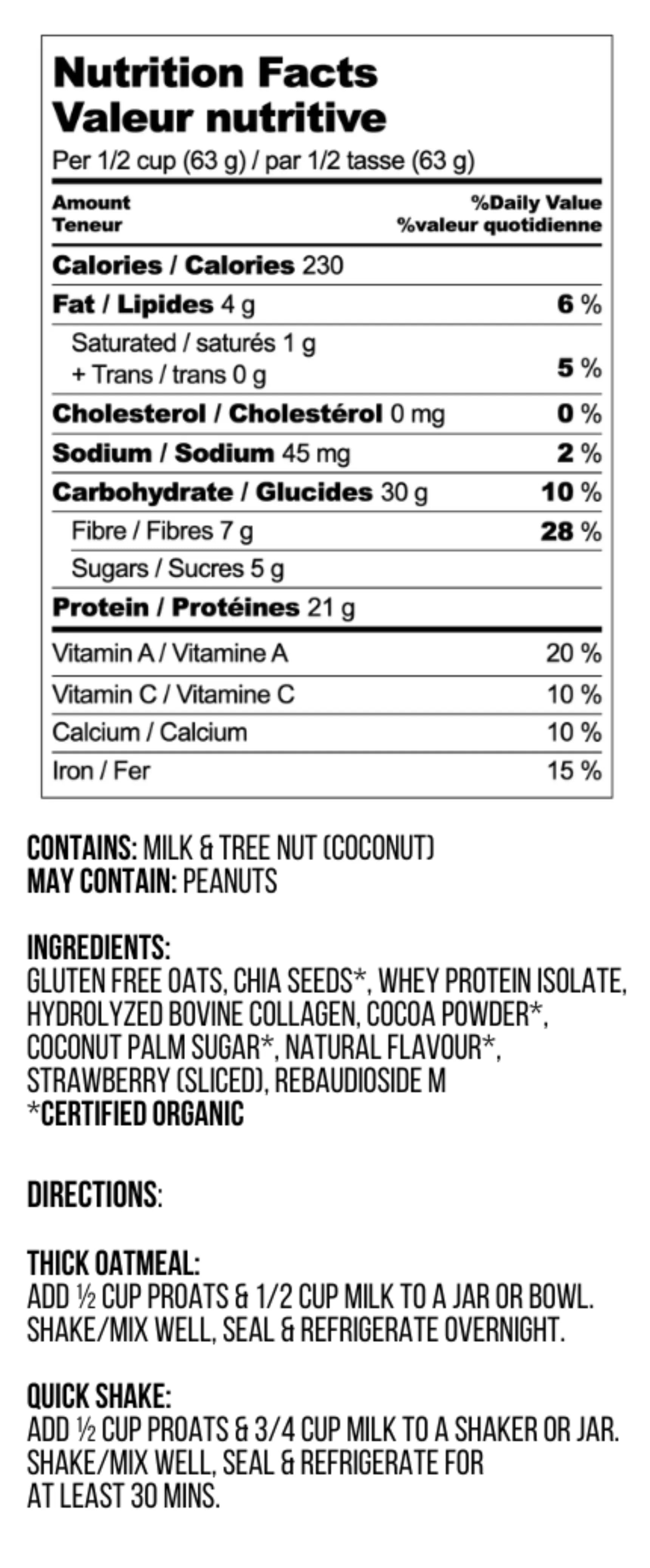 Strawberry Black Forest Cake Nutrition Facts